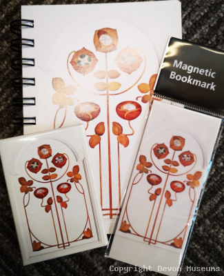 Unlined note book, Magnetic bookmark and fridge magnet image from Shapland and Petter furniture  online offer only product photo